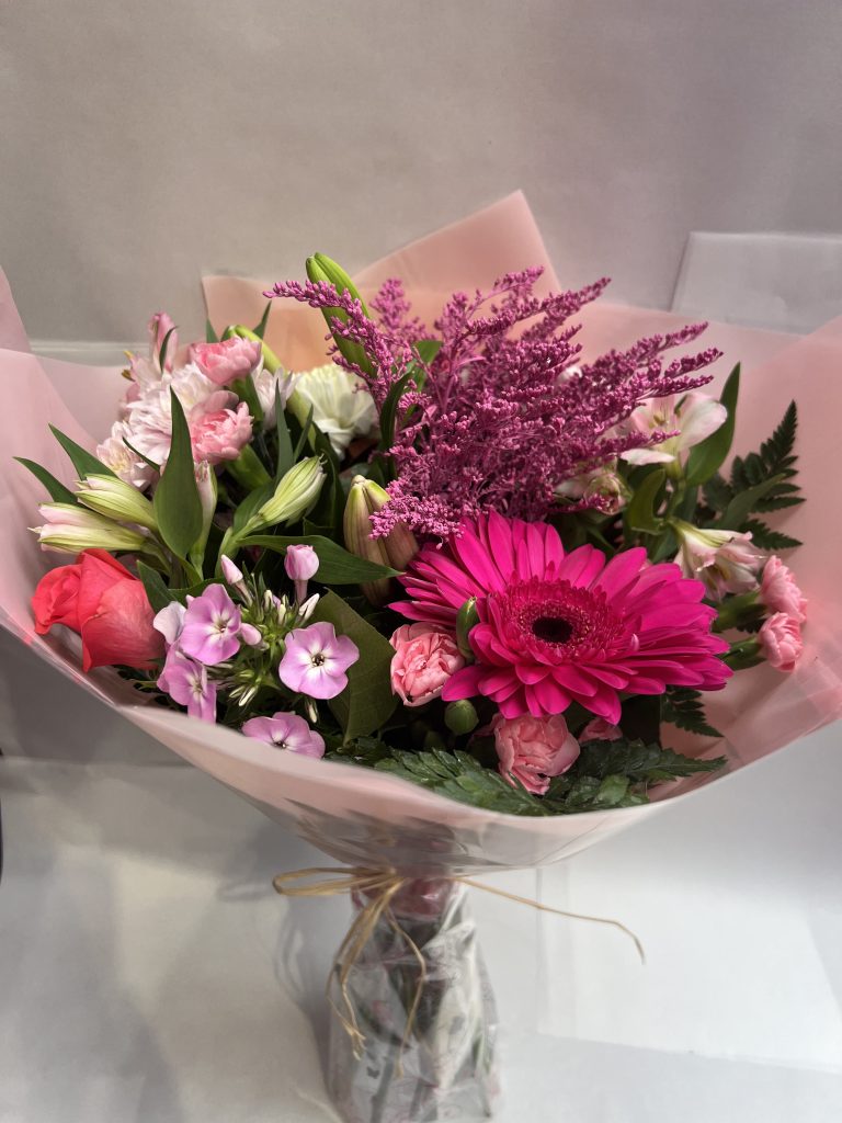 Market Flowers Bouquet Mixed Pinks and Whites